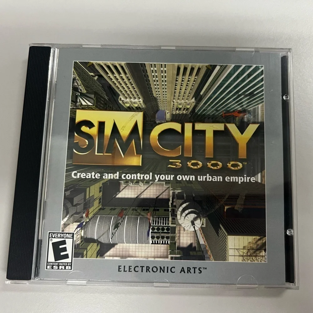 2000 Sim City 3000 Vintage PC CD-ROM Game for Windows 95/98